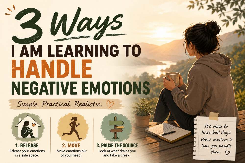 3 Ways I Am Learning to Handle Negative Emotions