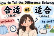 How to tell the difference between 合适 (héshì) and 适合 (shìhé) in Chinese