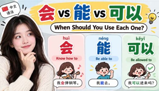 会 vs 能 vs 可以 in Chinese: When Should You Use Each One?